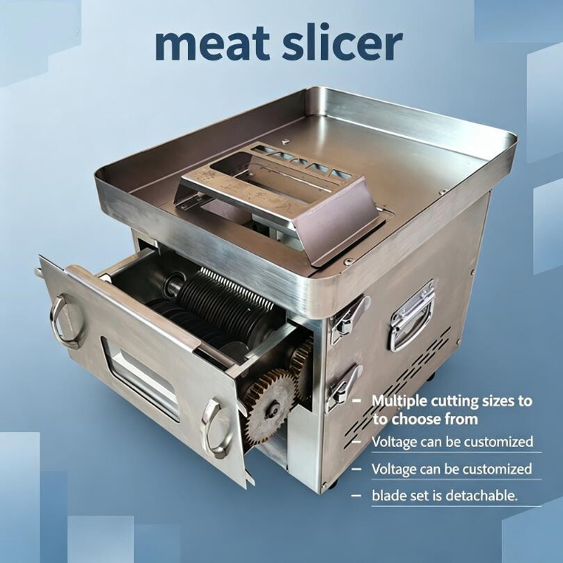 Food Slicer Machine Stainless - Trancheuse électrique de viande, coupeur de