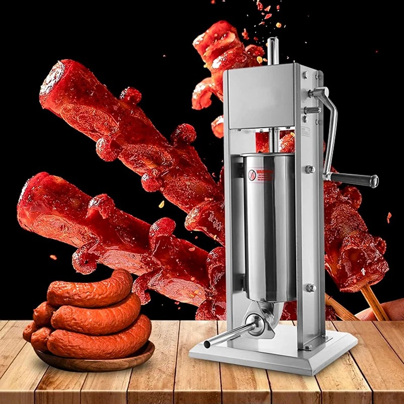 Sausage Stuffer Vertical 5L - Remplisseur manuel de saucisses en acier