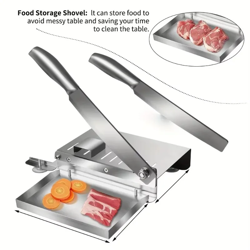 Frozen Meat Slicer Manual - Trancheuse à viande manuelle, machine à