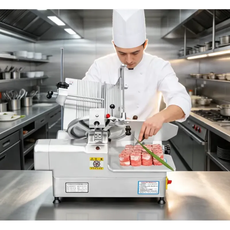 Commercial Meat Slicer 10 Inch - FUCHUANGUI Trancheuse Électrique Commerciale Automatique de