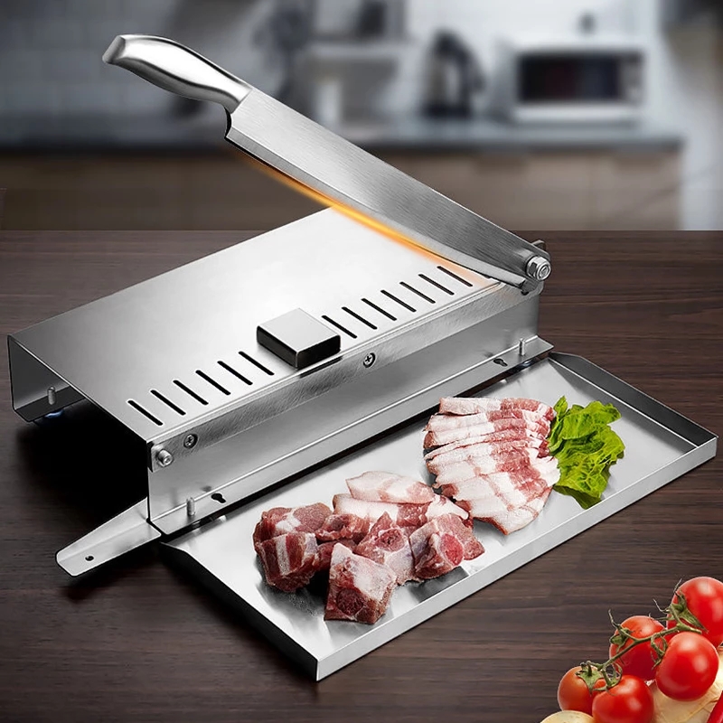Frozen Meat Slicer Manual - Trancheuse d'agneau manuelle domestique commerciale, coupe-rouleaux
