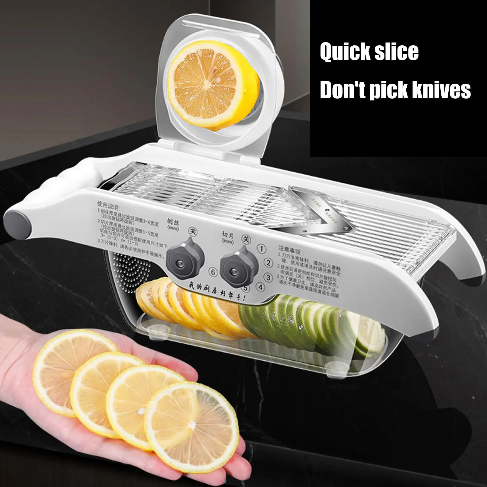 Trancheuse à citron réglable,  - Food Slicer Machine Stainless avis et prix