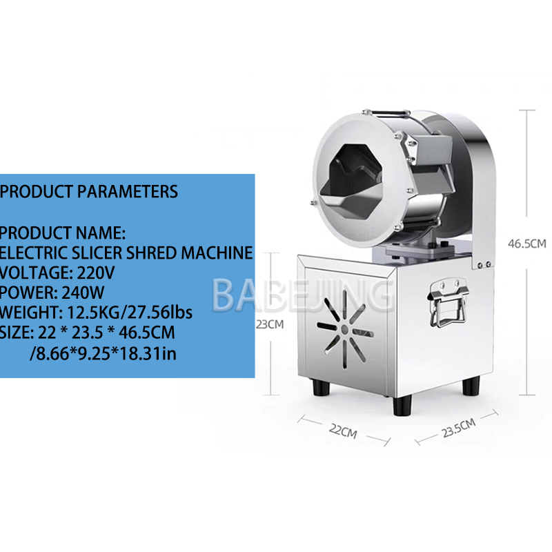 Trancheuse alimentaire en acie - Food Slicer Machine Stainless avis et prix