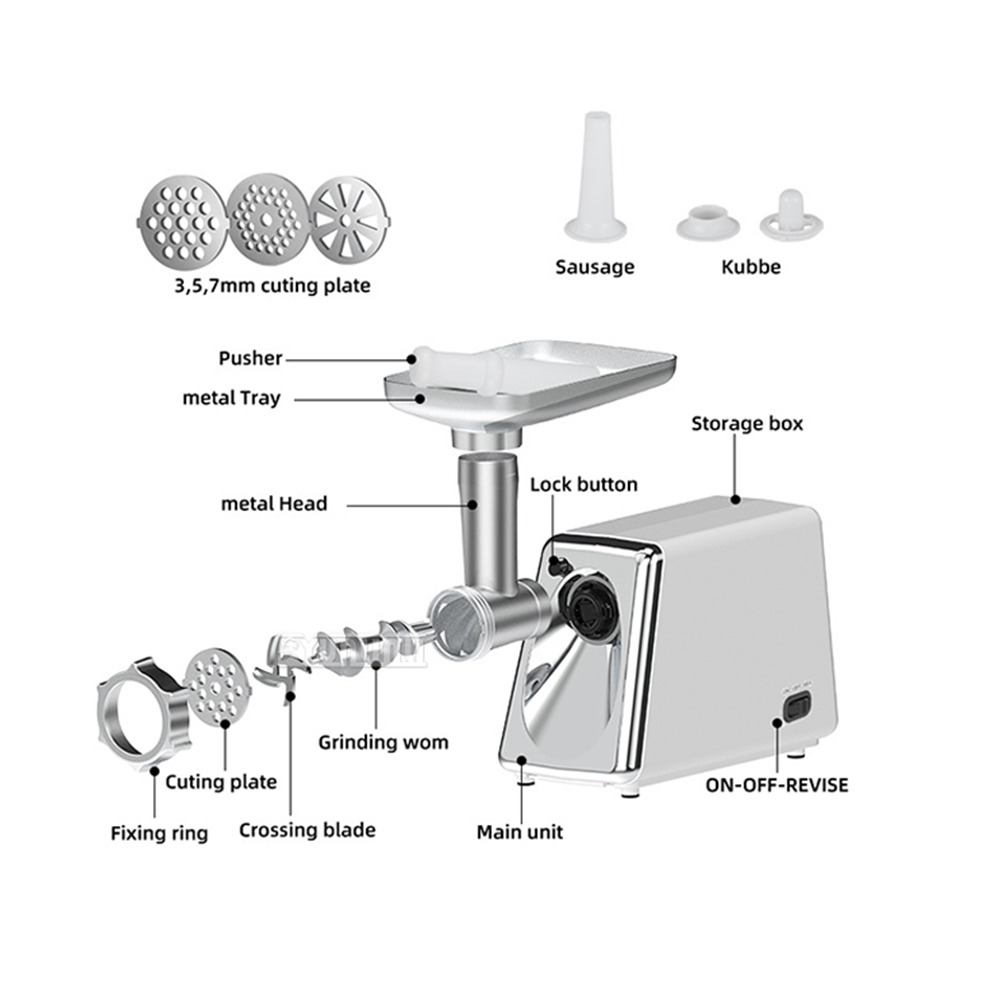 Hachoir à saucisses à viande é - Meat Slicer Machine 300W avis et prix