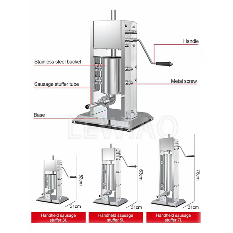 Machine manuelle verticale de  - Sausage Stuffer Vertical 5L avis et prix