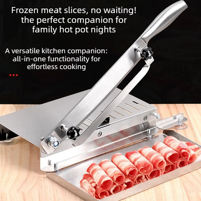Trancheuses manuelles en acier - Frozen Meat Slicer Manual avis et prix